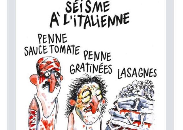 Charlie Hebdo vignetta terremoto Italia