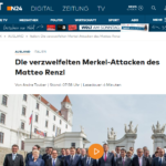 Matteo Renzi attacchi contro Angela Merkel