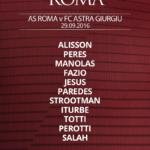 roma-astra giurgiu diretta
