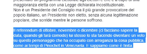 Per Luigi Di Maio il golpe in Cile di Pinochet è in Venezuela