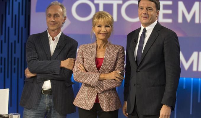 Marco Travaglio Matteo Renzi Otto e mezzo