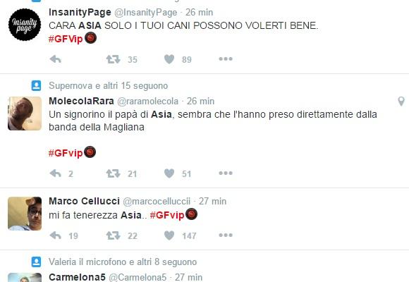asia nuccetelli eliminata