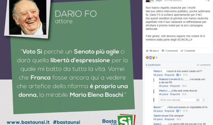 dario fo si referendum