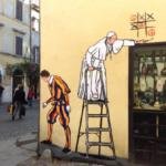 papa francesco murales