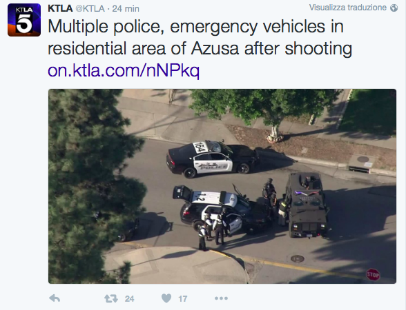 Azusa California sparatoria seggi morti feriti