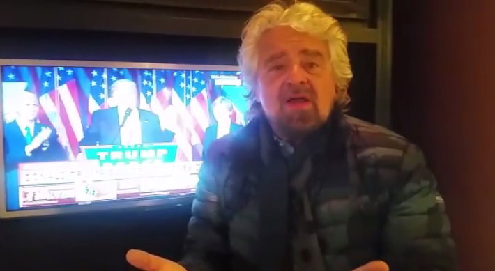 Beppe Grillo esulta per la vittoria di Donald Trump: «È l’Apocalisse» article-post