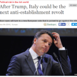 Donald Trump Matteo Renzi referendum
