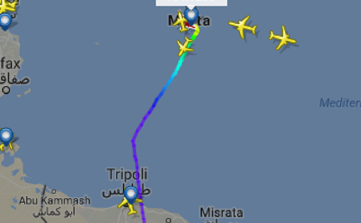 aereo dirottato malta