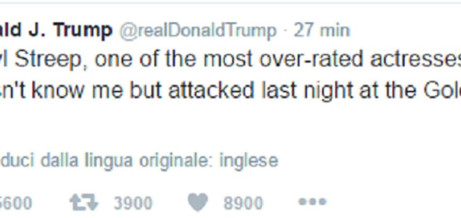 Donald Trump Meryl Streep