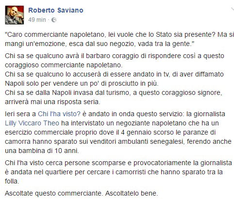 roberto saviano polemica