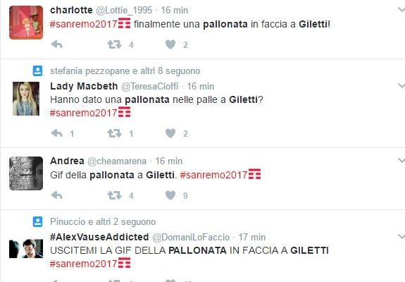giletti pallonata