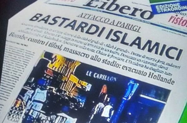 Da «Bastardi islamici» a «pacifesse»: 7 prime pagine di Libero che hanno fatto discutere