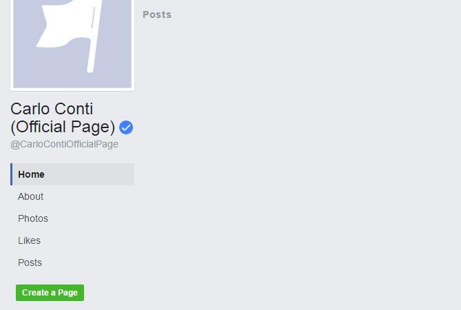 carlo conti facebook
