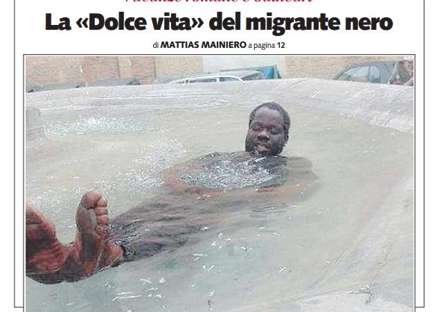 Bagno Nella Fontana Di Trevi.Roma Bagno Nella Fontana Libero S Indigna Per Il Migrante Nero