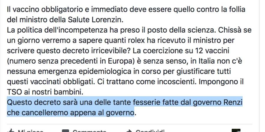 Sibilia a Lorenzin