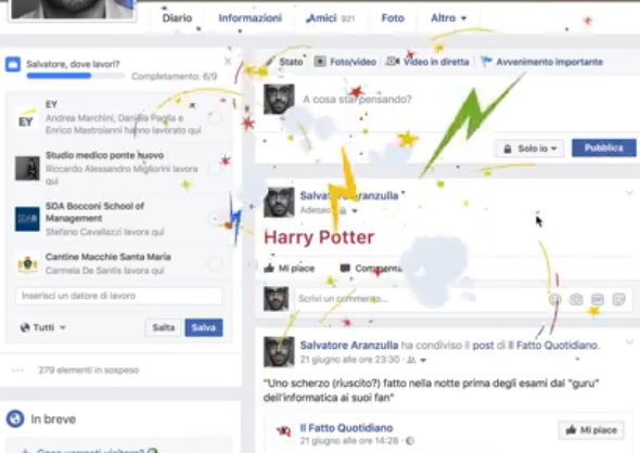 harry potter facebook