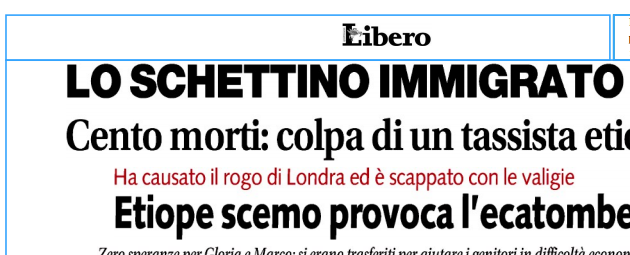 Libero incendio Londra