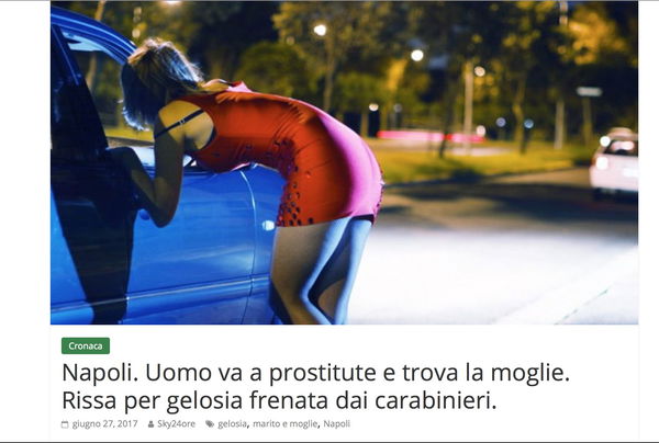 La divertente storia del marito che va a prostitute e incontra la moglie e altre fake news