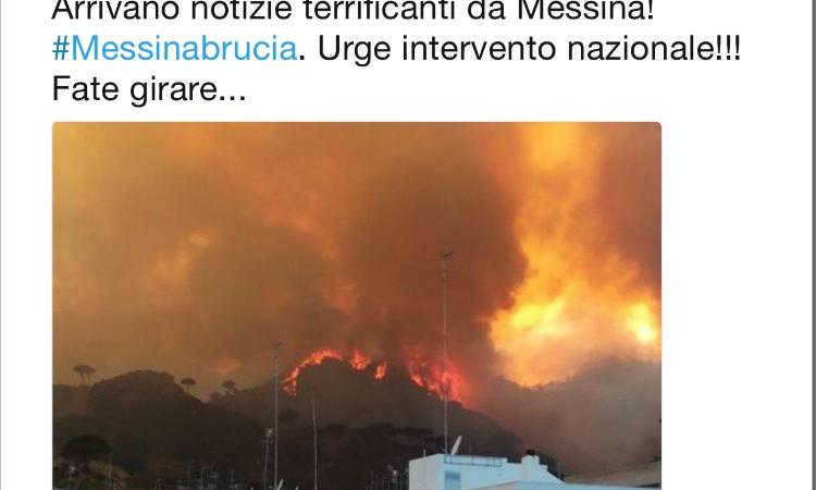 #Messinabrucia