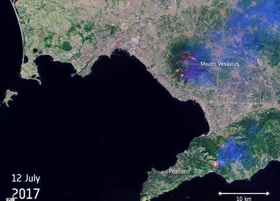Vesuvio in fiamme