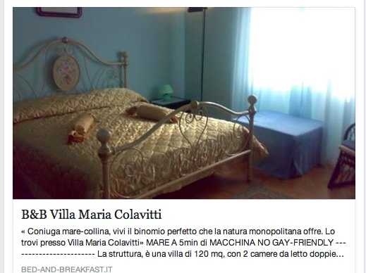B&B NO GAY FRIENDLY