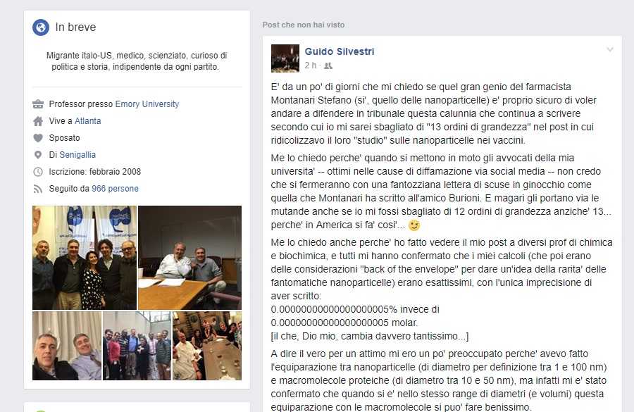 Guido Silvestri vuole querelare Stefano Montanari per le sue accuse di aver sbagliato sulle nanoparticelle dei vaccini article-post