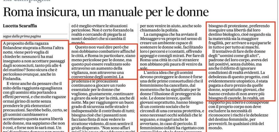 messaggero manuale