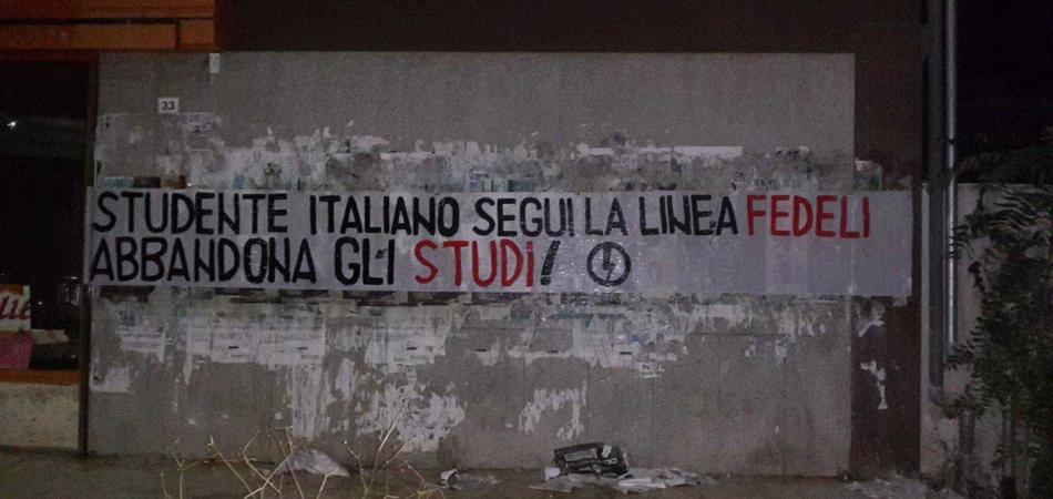 studente italiano abbandona gli studi