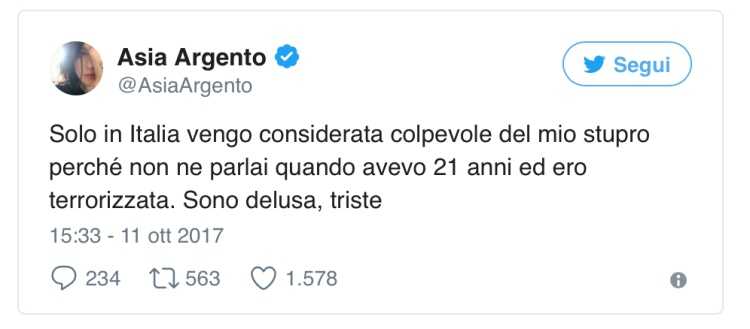 Asia Argento troia
