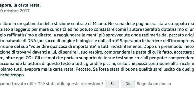 Recensioni negative no-vax