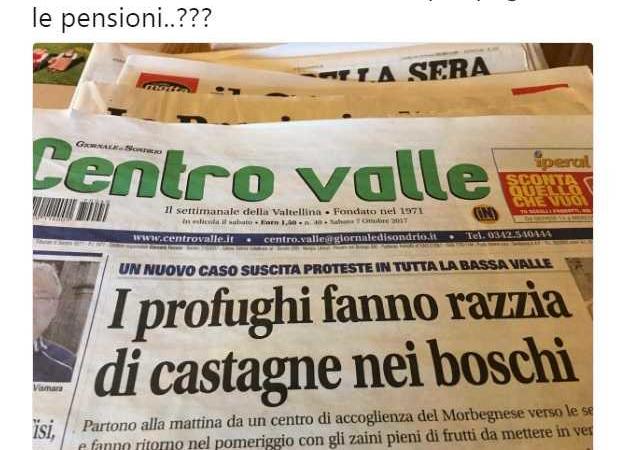 matteo salvini castagne