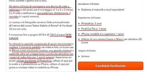 videomaker annuncio
