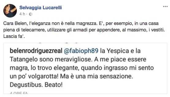 Selvaggia Lucarelli e Belen Rodriguez
