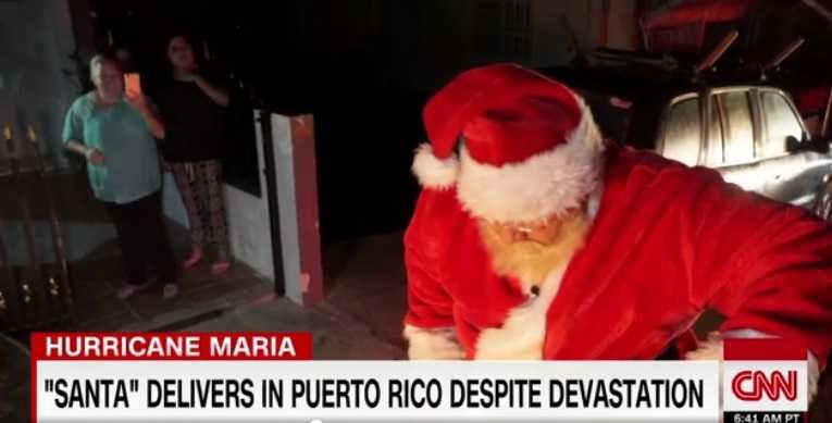 Video Babbo Natale Per Bambini.Porto Rico Babbo Natale Per I Bimbi Dell Uragano Maria Video