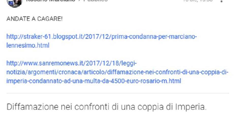 Rosario marcianò condannato