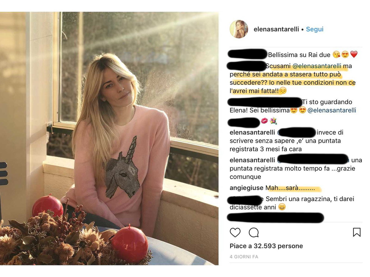 Le mamme indignate contro Elena Santarelli: «Vai in tv e trascuri tuo figlio malato» article-post