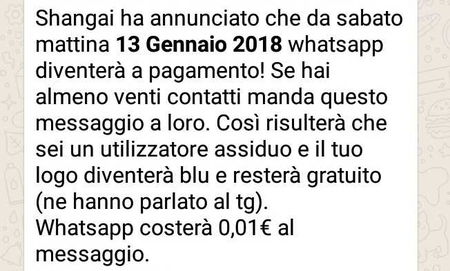 La bufala virale di Whatsapp che «diventa di nuovo a pagamento» article-post