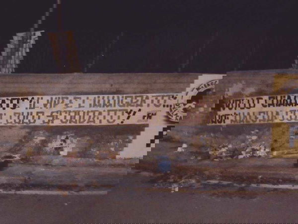 Forza Nuova e l’orrendo striscione contro Malena