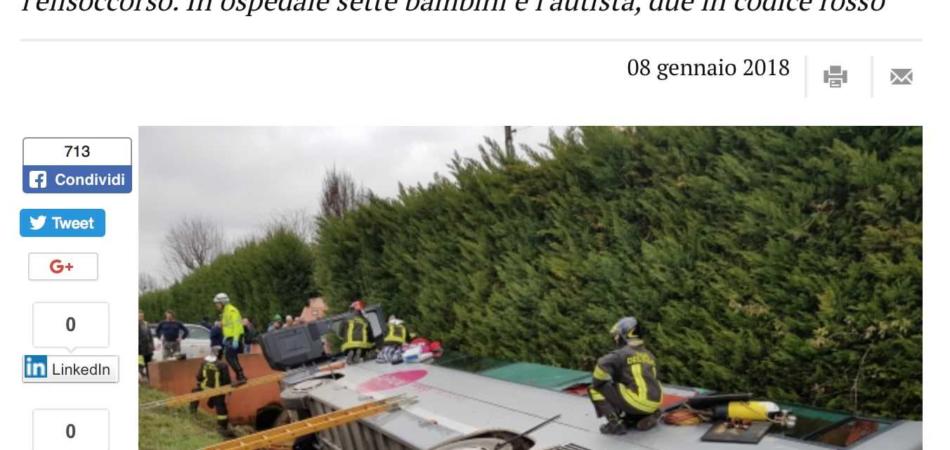 incidente scuolabus Mantova