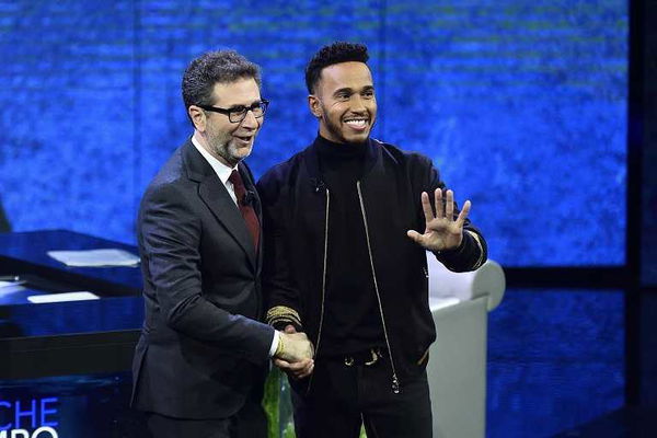 Il costo di Lewis Hamilton da Fazio: 150 mila euro per un’intervista di 25 minuti