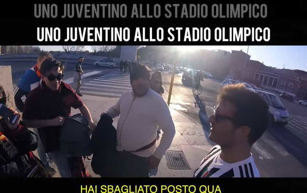 Va all’Olimpico con la maglia della Juve, la sfida di “Ciao belloni” | VIDEO