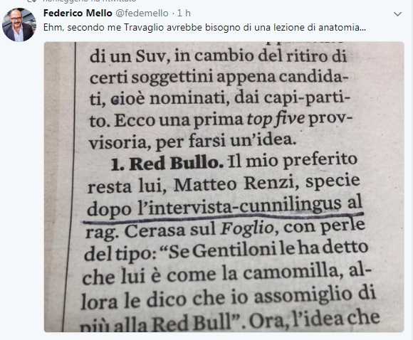 Marco Travaglio e l’intervista cunnilingus di Matteo Renzi a Claudio Cerasa article-post