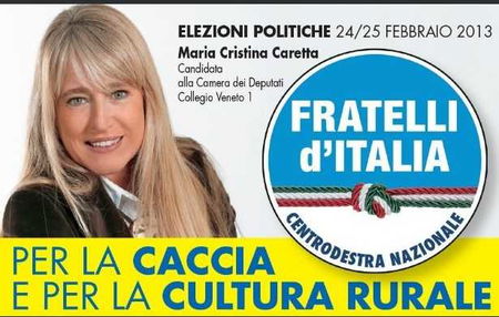 Maria Cristina Caretta, la dea della caccia candidata con FdI article-post