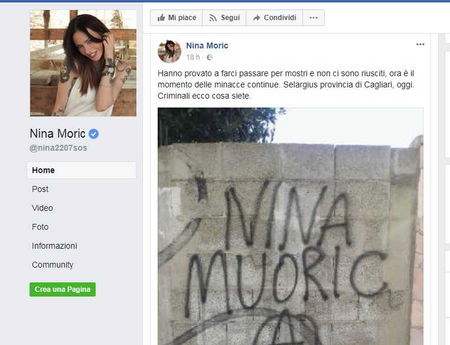 Nina Moric denuncia minacce continue contro di lei article-post