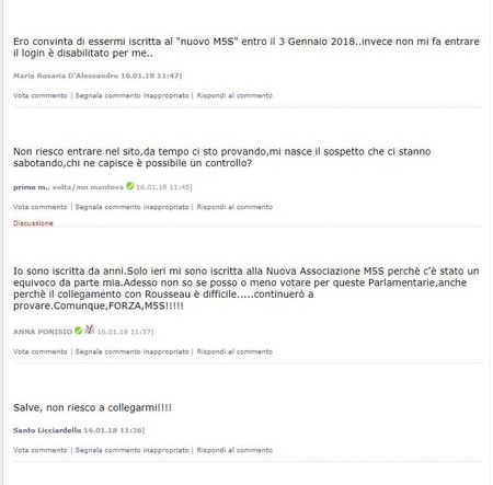 Caos parlamentarie M5S: molti non riescono a votare su Rousseau article-post