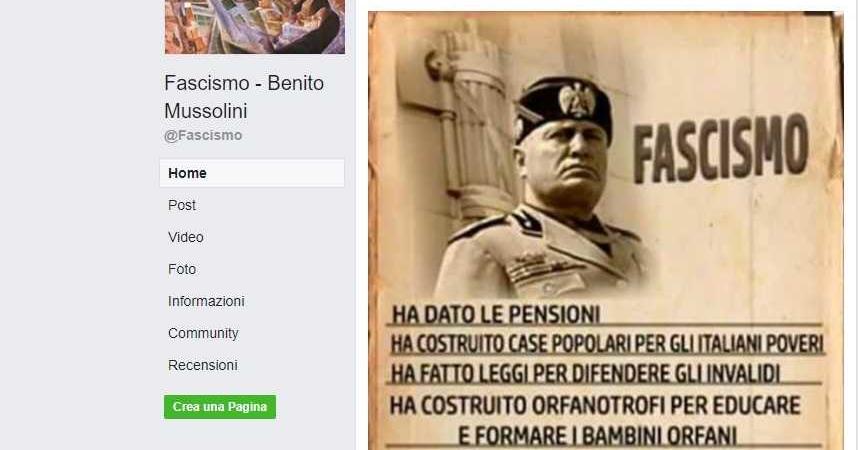fascismo facebook