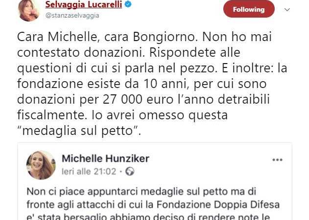 Lucarelli contro Hunziker