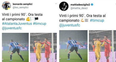La gaffe su Twitter, il mister della Spal Semplici ‘pubblica’ un messaggio di De Sciglio article-post