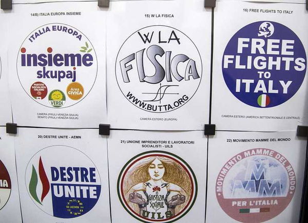 Da «W la Fisica» a «Mamme nel mondo»: i simboli più strani delle Politiche 2018 | GALLERY
