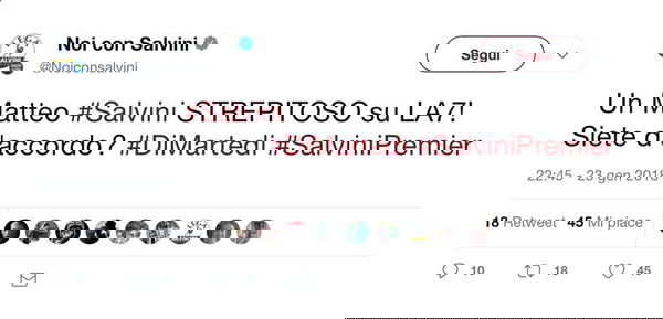 I tweet pro-Salvini che inondano il web sono prodotti da un’applicazione (e non hanno niente di etico)